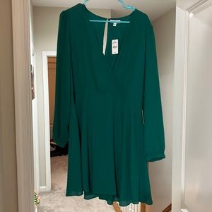 Green dress (Express)